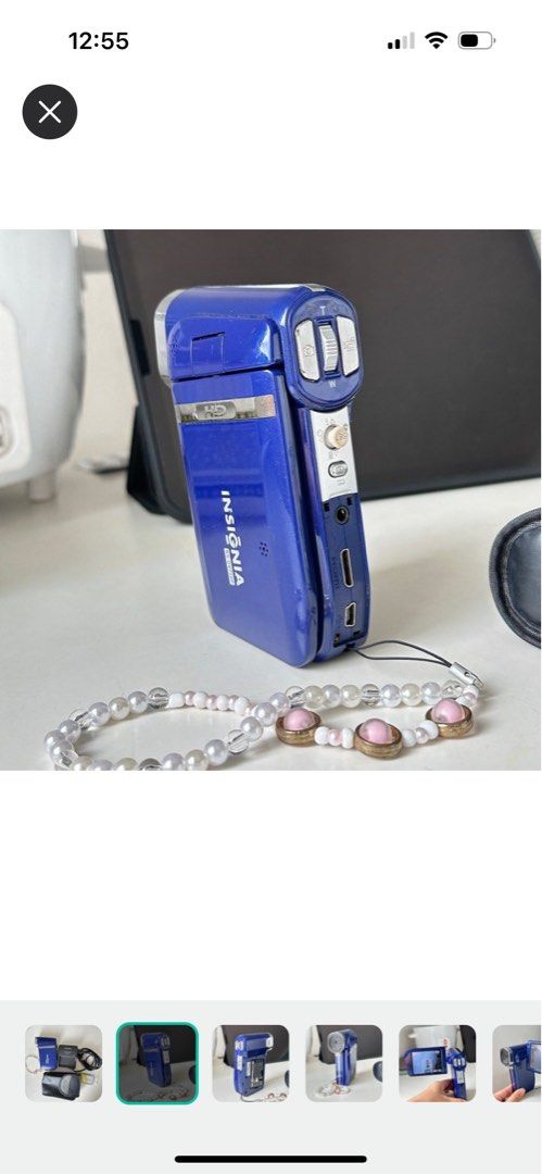 Camcorder (Category: Video Cameras) located in Manila. Submitted by battilba (Listing ID 1249483471, Image 3). Description: Inclusion - 2 batteries - 1 charger - strap 7/10 condition no back cover slight issue with zoom.
