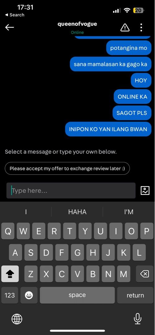 Canon G7x mark ii (Category: Cameras) located in Quezon City. Submitted by nimskee (Listing ID 1249535403, Image 3). Description: ‼️UPDATE: INIBA NYA PANGALAN NYA SA CAROUSEL NEW USERNAME NYA IS urqueenbee‼️ help report this scammer! WAG KAYO BIBILI KAY queenofvogue DITO SA CAROUSEL SCAM SYA! HINDI NA MA CONTACT PAGKATAPOS NG BAYAD .