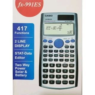 CASIO  fx-991ES FX-991MS Scientific Calculator 2LINE DISPLAY STAT-DAT EDITOR TWO WAY POWER SOLAR & BATTERY