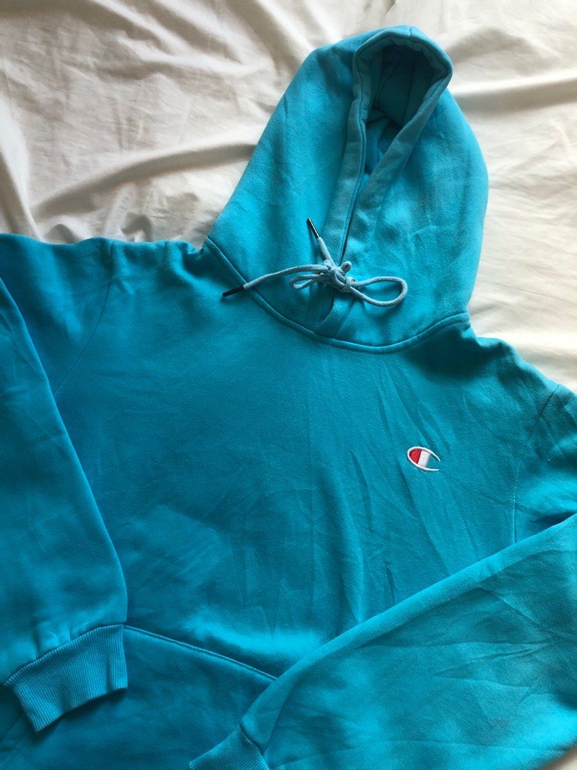 Champion reverse weave deals vivid teal hoodie