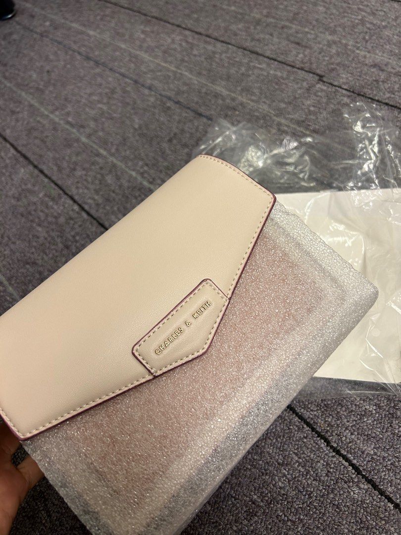 Light Pink Zaina Envelope Crossbody Bag