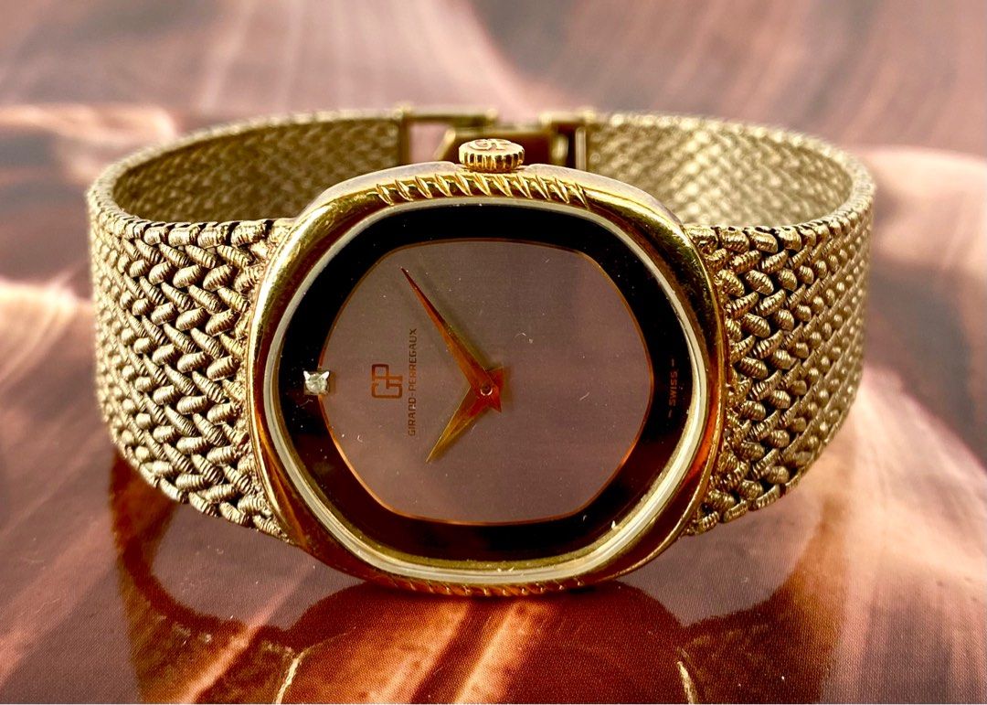 Clearance Sales Girard Perregaux Gold Plated Winding Men Watch
