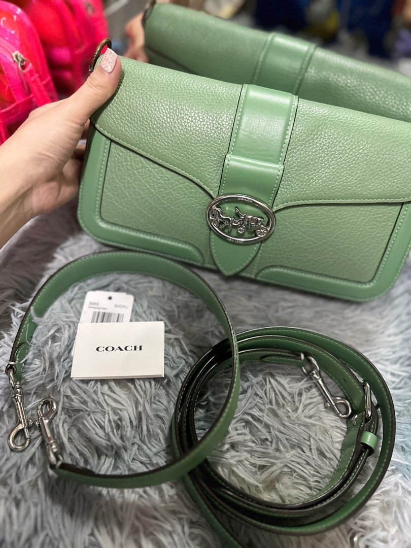 Coach Shoulder Crossbody in Washed Green, Luxury, Bags & Wallets on Carousell