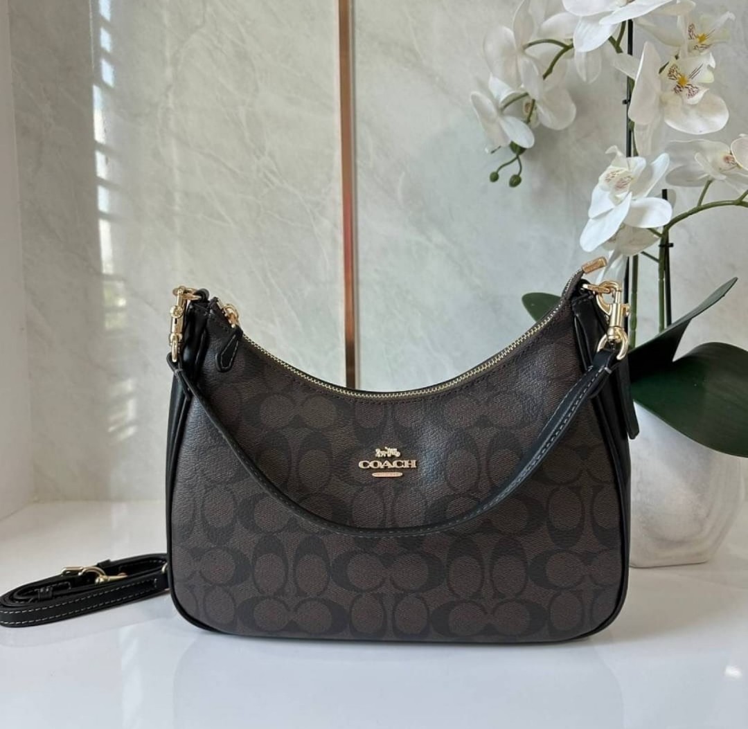 Coach teri hobo in signature canvas on Carousell