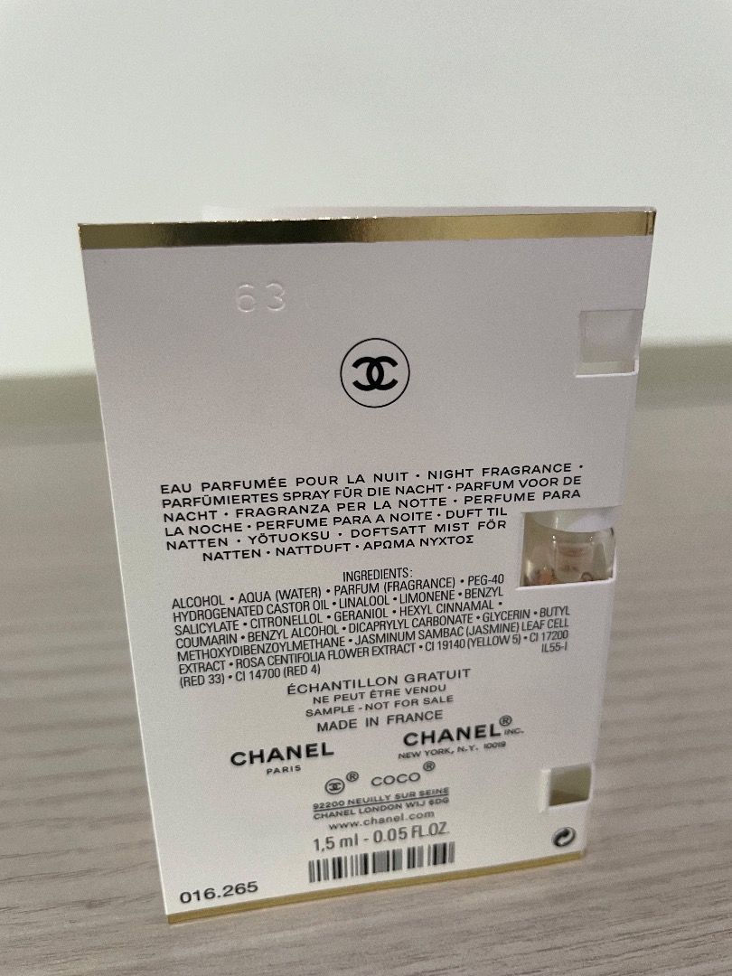 Coco chanel mademoiselle ingredients store