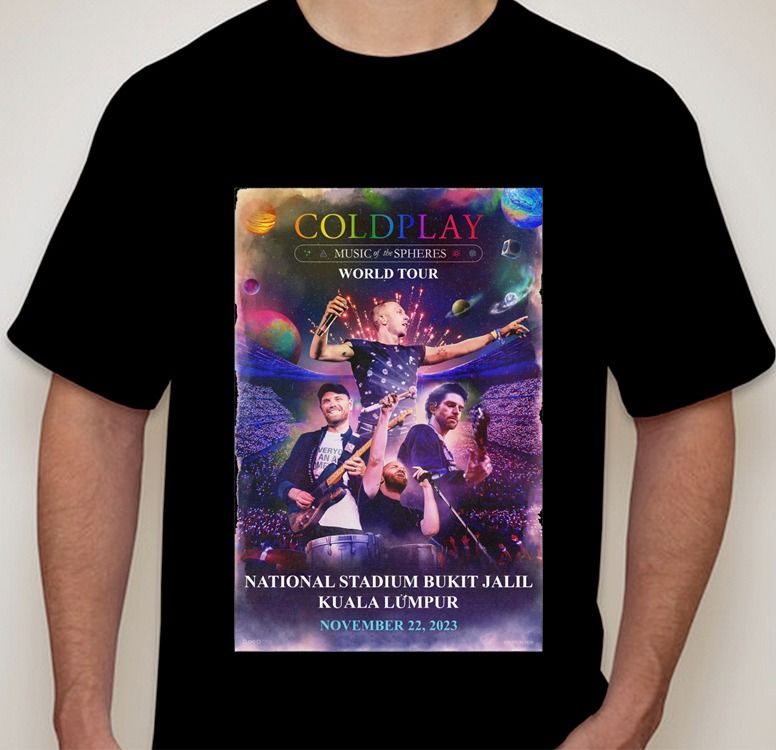 Coldplay t shirt malaysia 2025