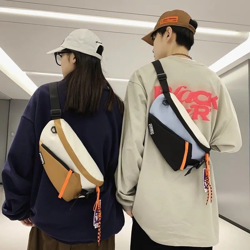 Fashion Simple Men's Small Chest Bag Messenger Bag Men's Korean Fashion  Casual Soft Leather Shoulder Bag Outdoor Sport… | Messenger bag men, Man bag,  Backpack sport