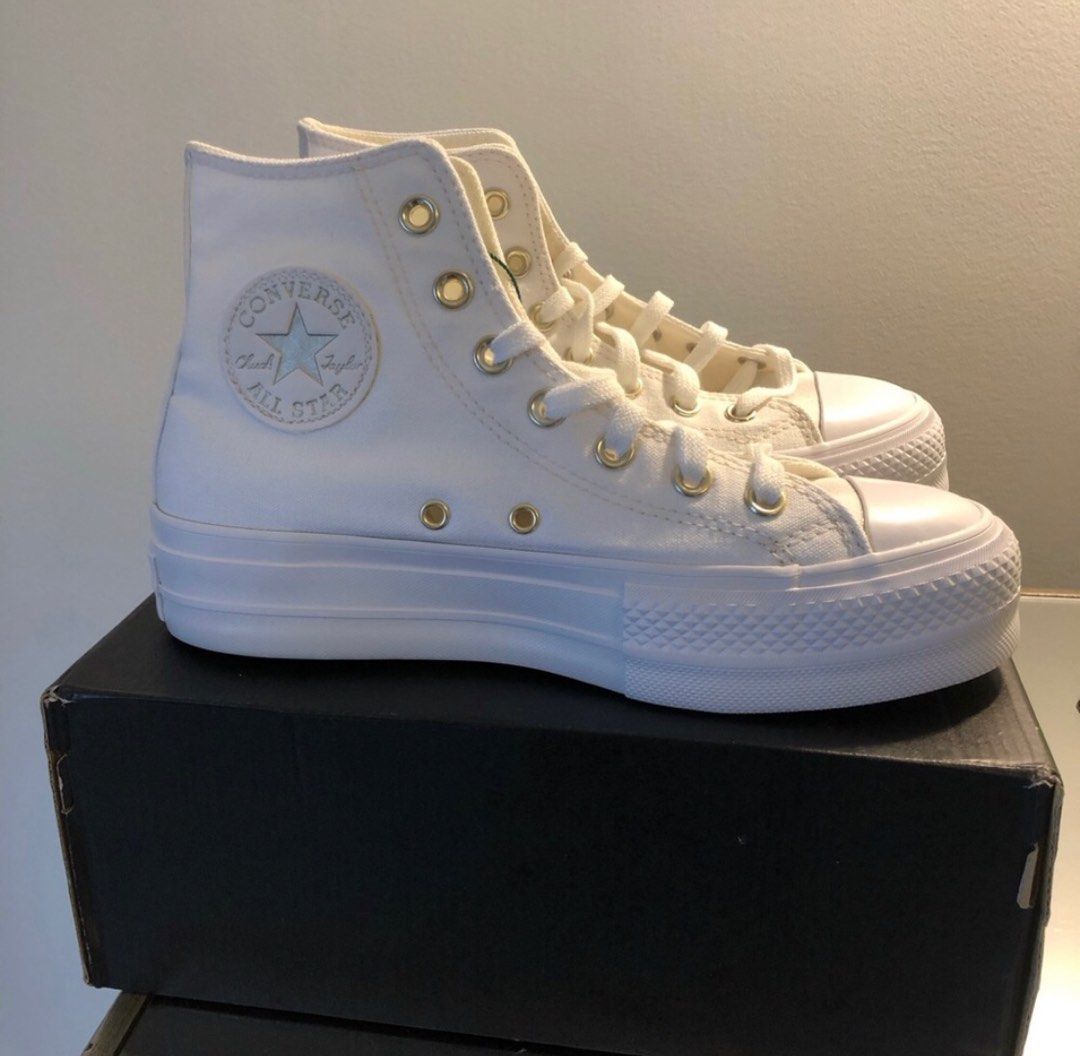 Converse Chuck Taylor All Star Lift Platform White Gold