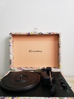 Crosley Floral Record Vinyl Player with Bluetooth Option