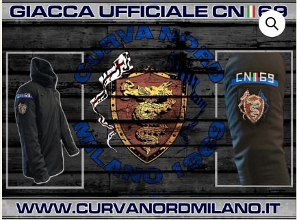 Curva Nord Milano CN69 Jacket Winter rain proof Inter Milan
