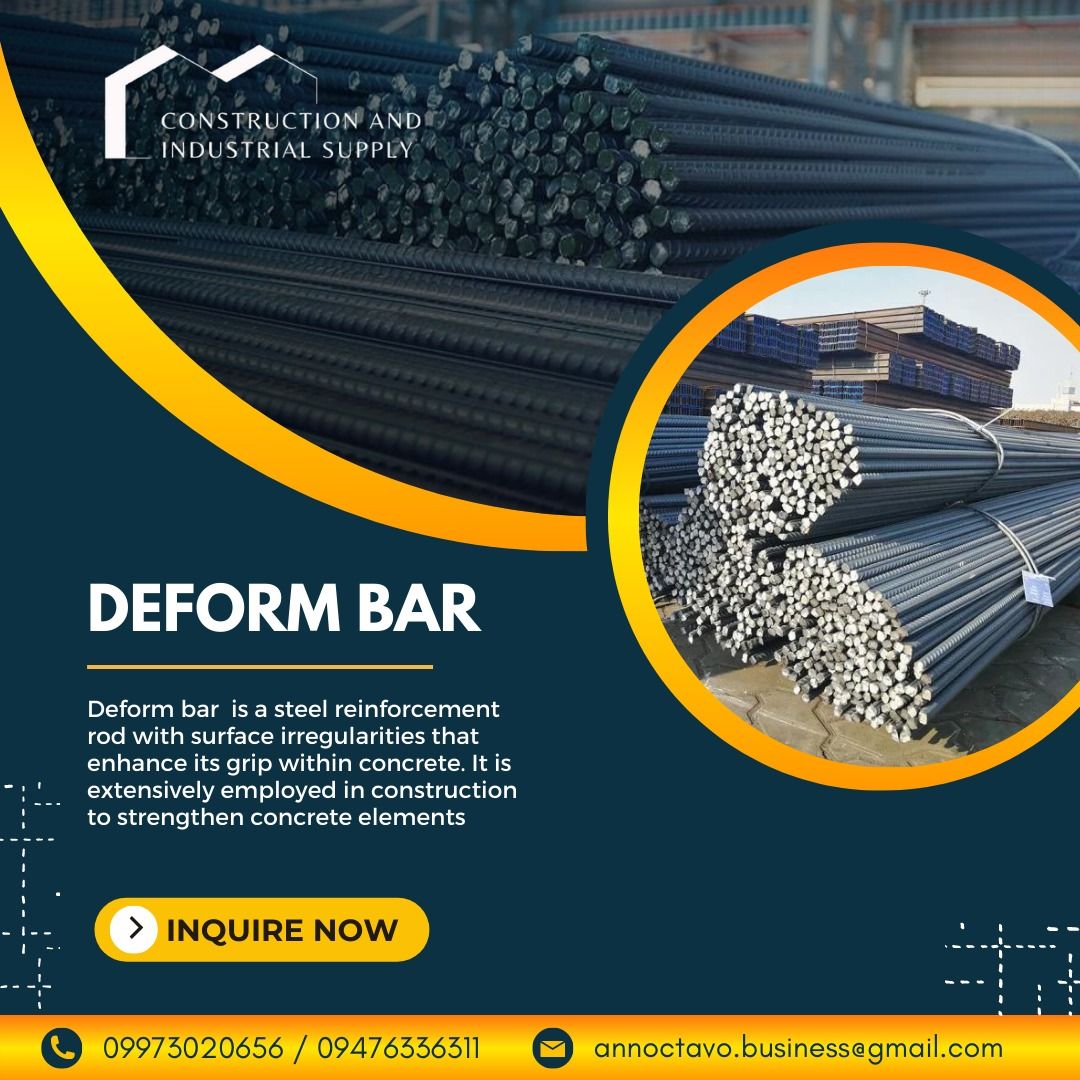 Deformed Bar Deform Bar Metal Supply Company Rebar Bars Metal