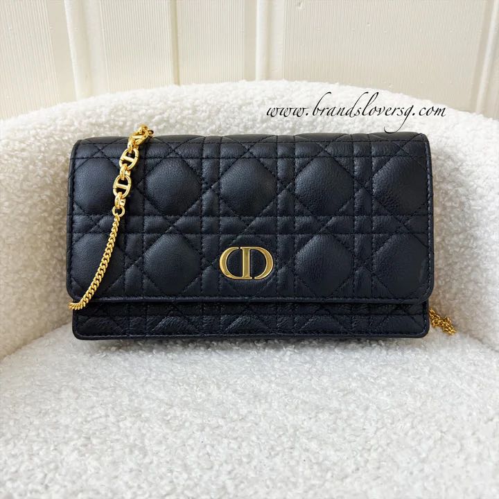 Dior caro multifunctional pouch, Luxury, Bags & Wallets on Carousell