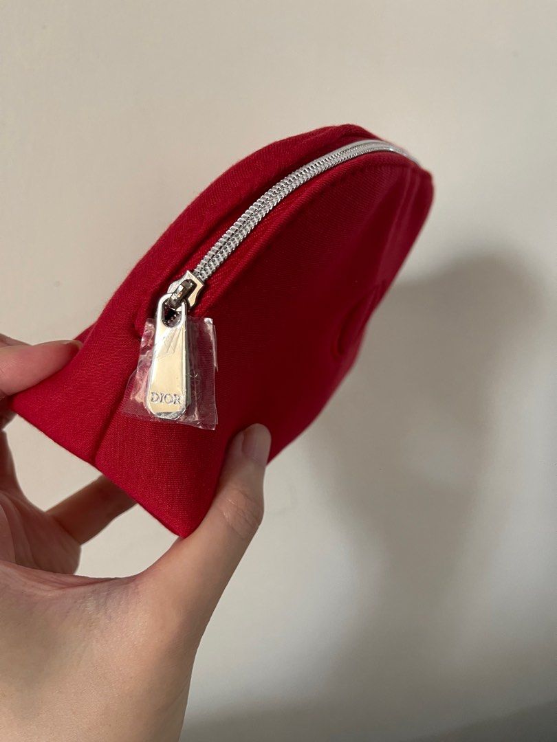 Dior red flat pouch store
