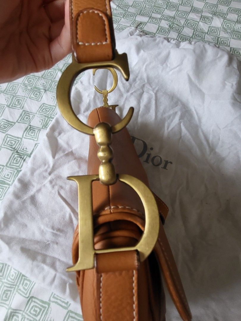 Dior saddle camel deals