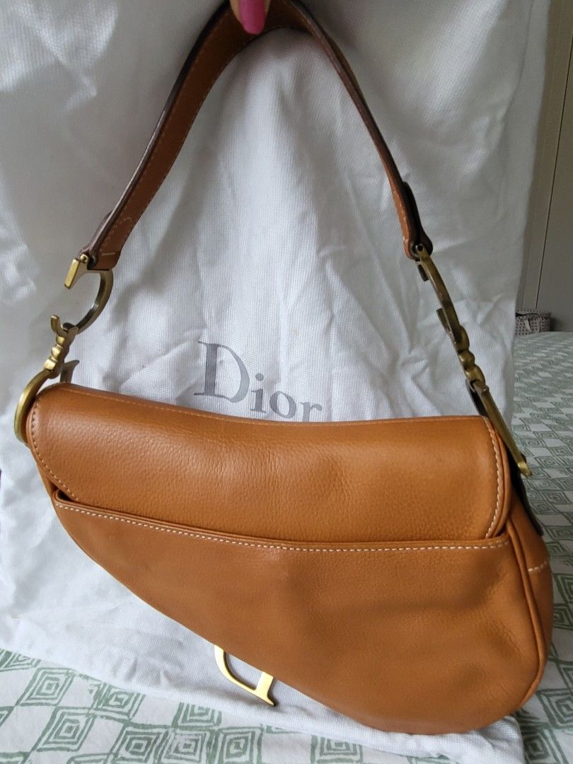 Christian Dior saddle bag MU0030 CD logo leather wstorage bag Gcard Ladies  Auth  eBay