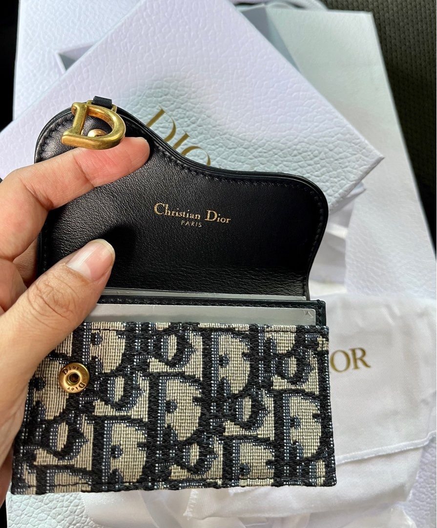 Dior Saddle Flap Card Holder (Category: Luxury Bags & Wallets) located in Manila. Submitted by folklore.ml (Listing ID 1249623612, Image 3). Description: Brand new Comes complete Ok pick up/lalamove Marikina Rfs declutter, no longer needed.