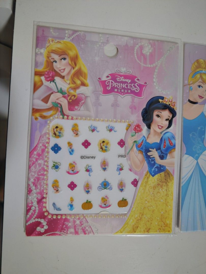 Disney princess pretend play nail sticker makeup toy snow white