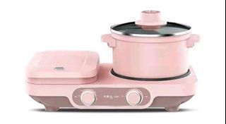 220V Pink Rice Cooker 1.6L Mini Smart Appointment Touch Control Glass Liner  Maternal and Infant for 1-2 People