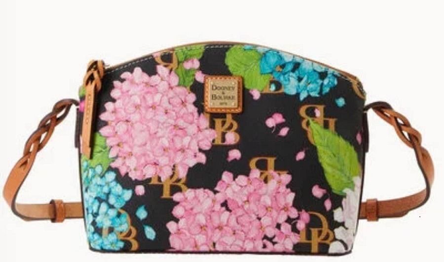 Dooney & Bourke Hydrangea Monogram Penny Crossbody