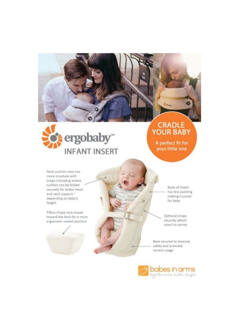 Ergobaby infant insert cushion hot sale