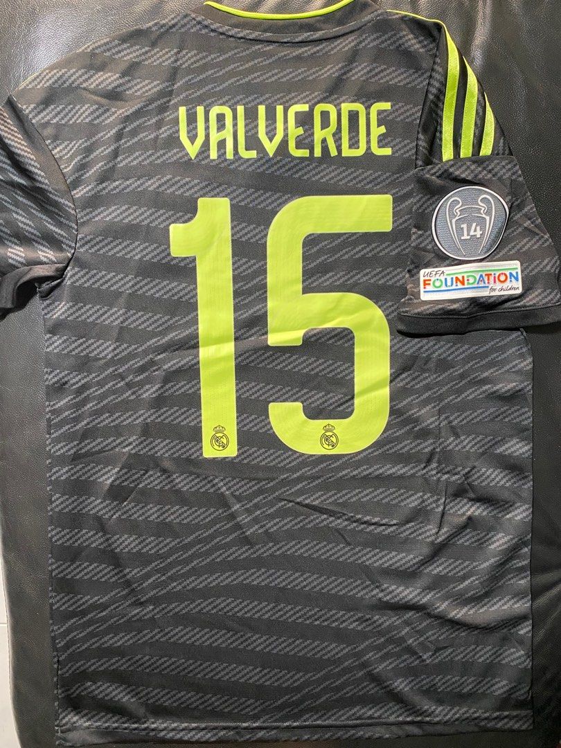 Adidas Real Madrid Home Shirt 2021-22 with Valverde 15 Printing