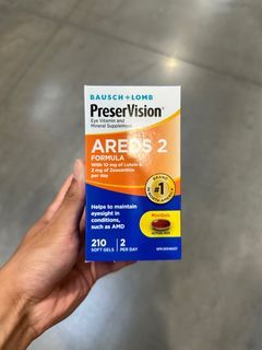 博士倫 PreserVision  護眼維生素和礦物質補充劑 AREDS 2 軟膠囊 -210 粒  Bausch + Lomb PreserVision Eye Vitamin & Mineral Supplement AREDS 2 soft gels - 210 units