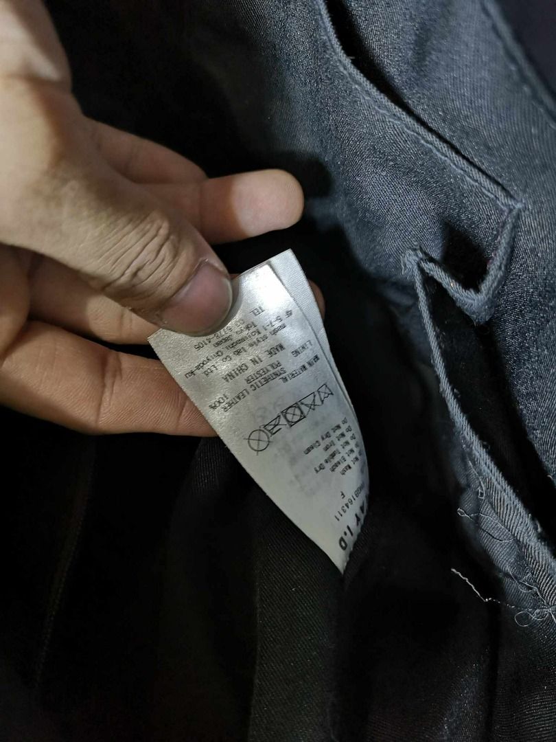 Fray I.D Black Matte Leather Flap Crossbody Bag, Women's Fashion, Bags