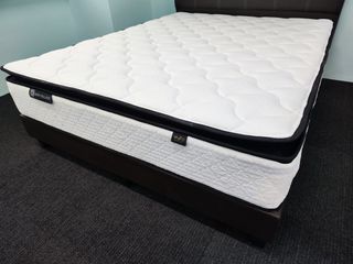 Free Delivery King Queen Super Single Single Spring Mattress with Comfort Pillow Top & Cooling Fabric 12 Inch Height - 10yrs warranty