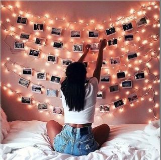 (FREE EXPRESS DELIVERY) 5m Photo Clip String Lights / 50LED Fairy Lights with Clips for Pictures /LED Fairy Clip String Lights Hanging Photo Pictures WARM WHITE