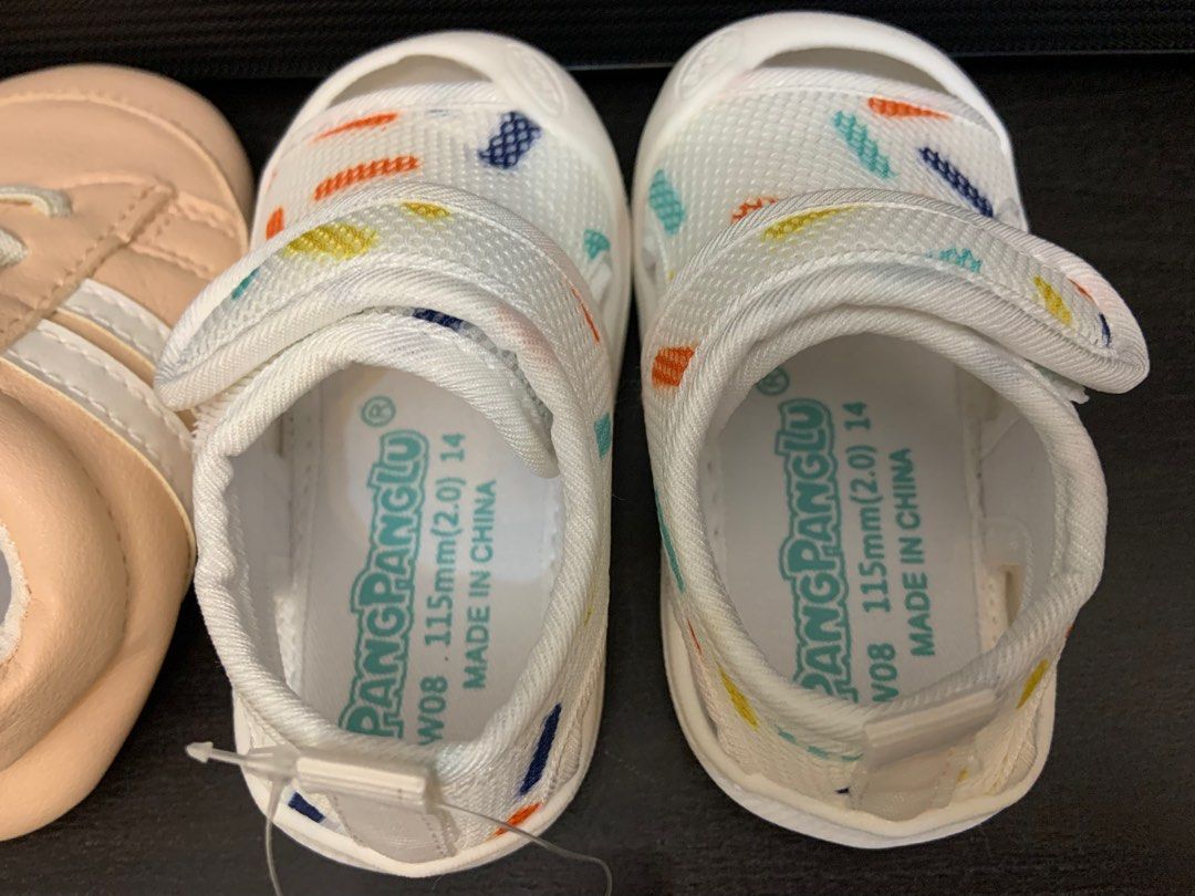 FREE SHIPPING Baby shoes white pink size 3 14 10.5 11.5cm inner 6 months 9 months BOY GIRL