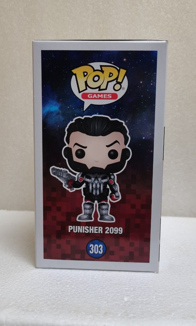 FUNKO POP PUNISHER 2099 EXCLUSIVE #303 (Category: Designer & Blind Box Toys) located in San Juan City. Submitted by convenientph123 (Listing ID 1249619316, Image 3). Description: 📌GOOD CONDITION 📌MINT.