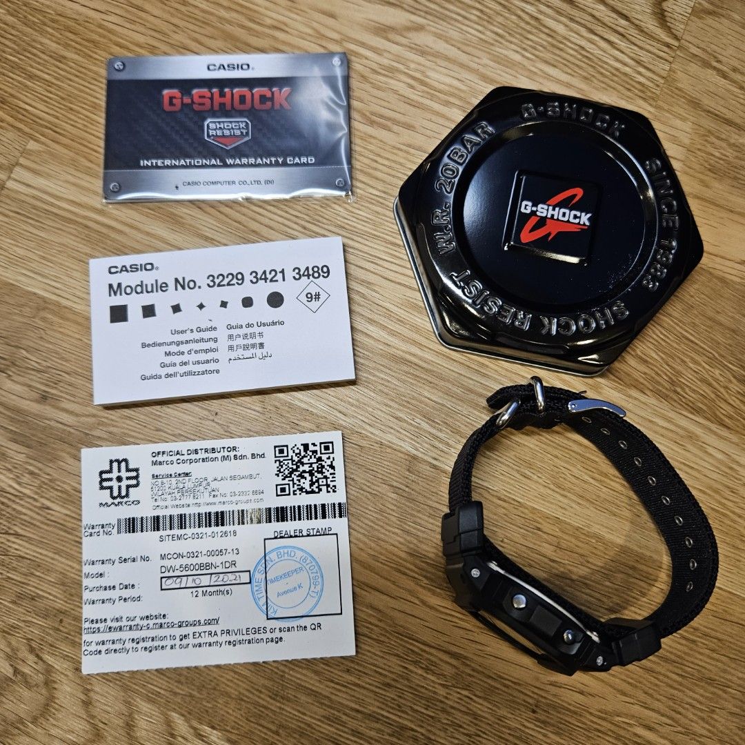 G SHOCK DW 5600 BBN 1DR 3229 CANVAS