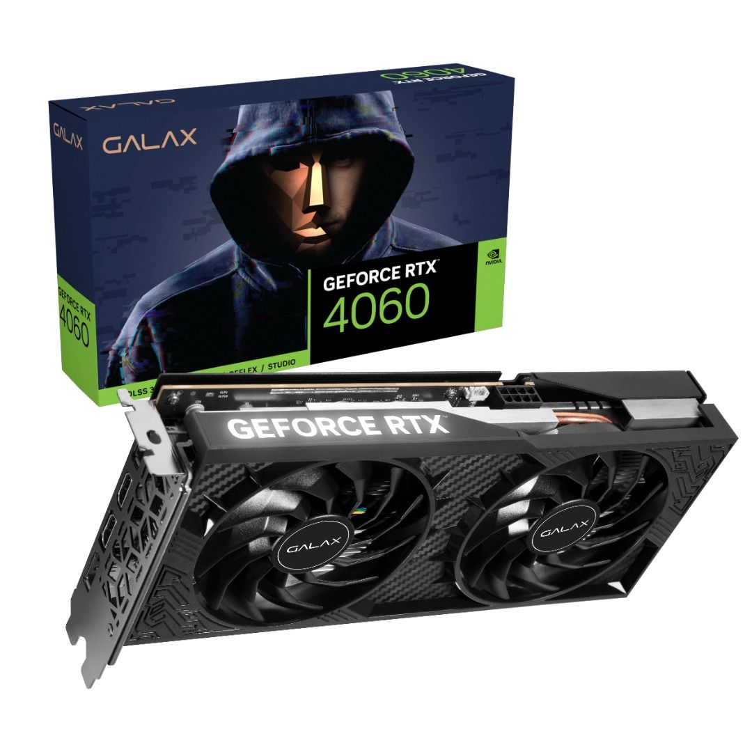 GALAX GeForce RTX 4060 1 Click OC 2X 8GB GDDR6 46NSL8MD8LOC