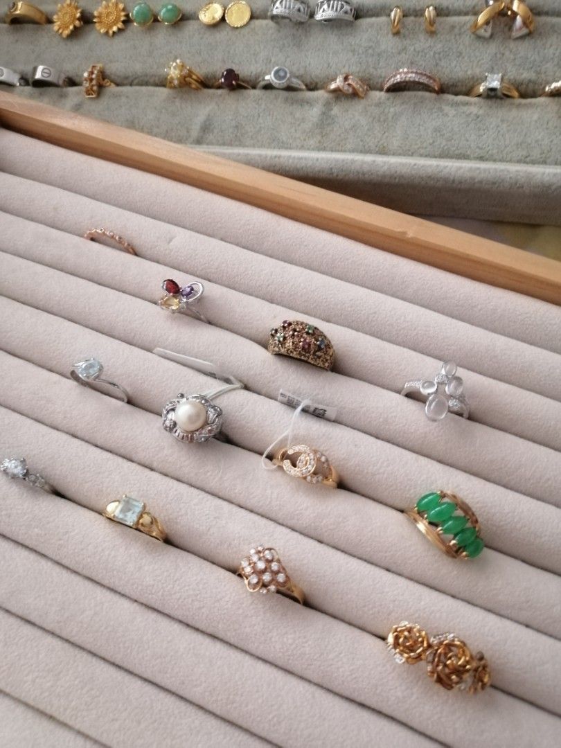 Genuine gemstone rings sale