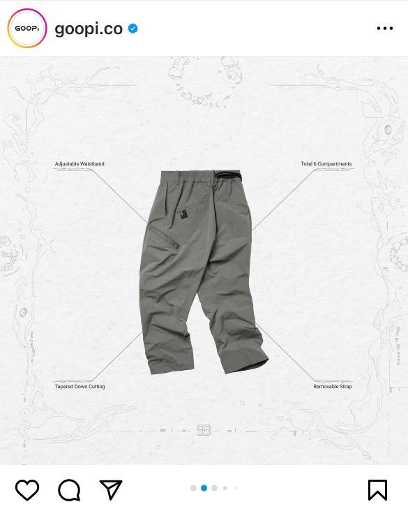 GOOPIMADE GOOPI BR-M1G SOFTBOX Basic pants 「G-Gray 1號」