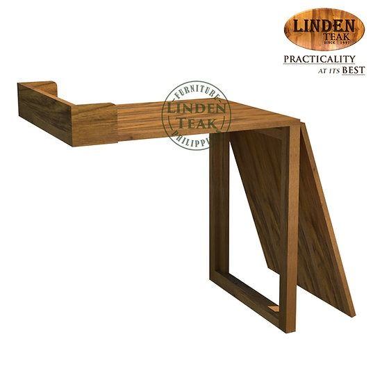 Handcrafted Solid Teak Wood Wall Mounted Table Furniture on Carousell