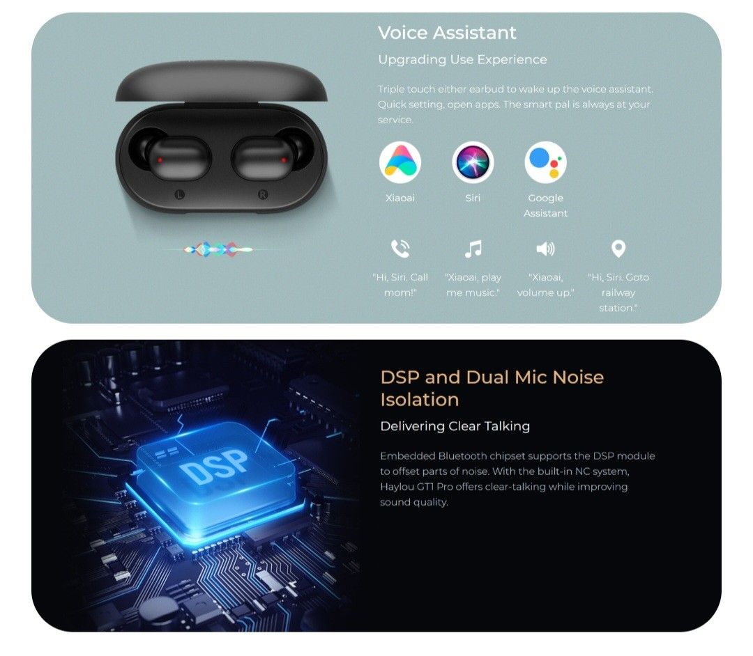 Haylou GT1 Pro Wireless Sports Earbuds with noise cancellation