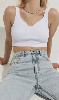 Sweetheart Neckline White Crop Top