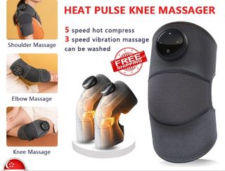Heated Knee Brace Wrap, Heat Vibration Knee Massager for Knee Electric  Heating Knee Pad