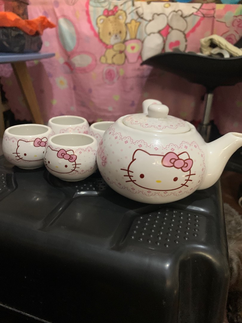 Hello Kitty tea cup set on Carousell