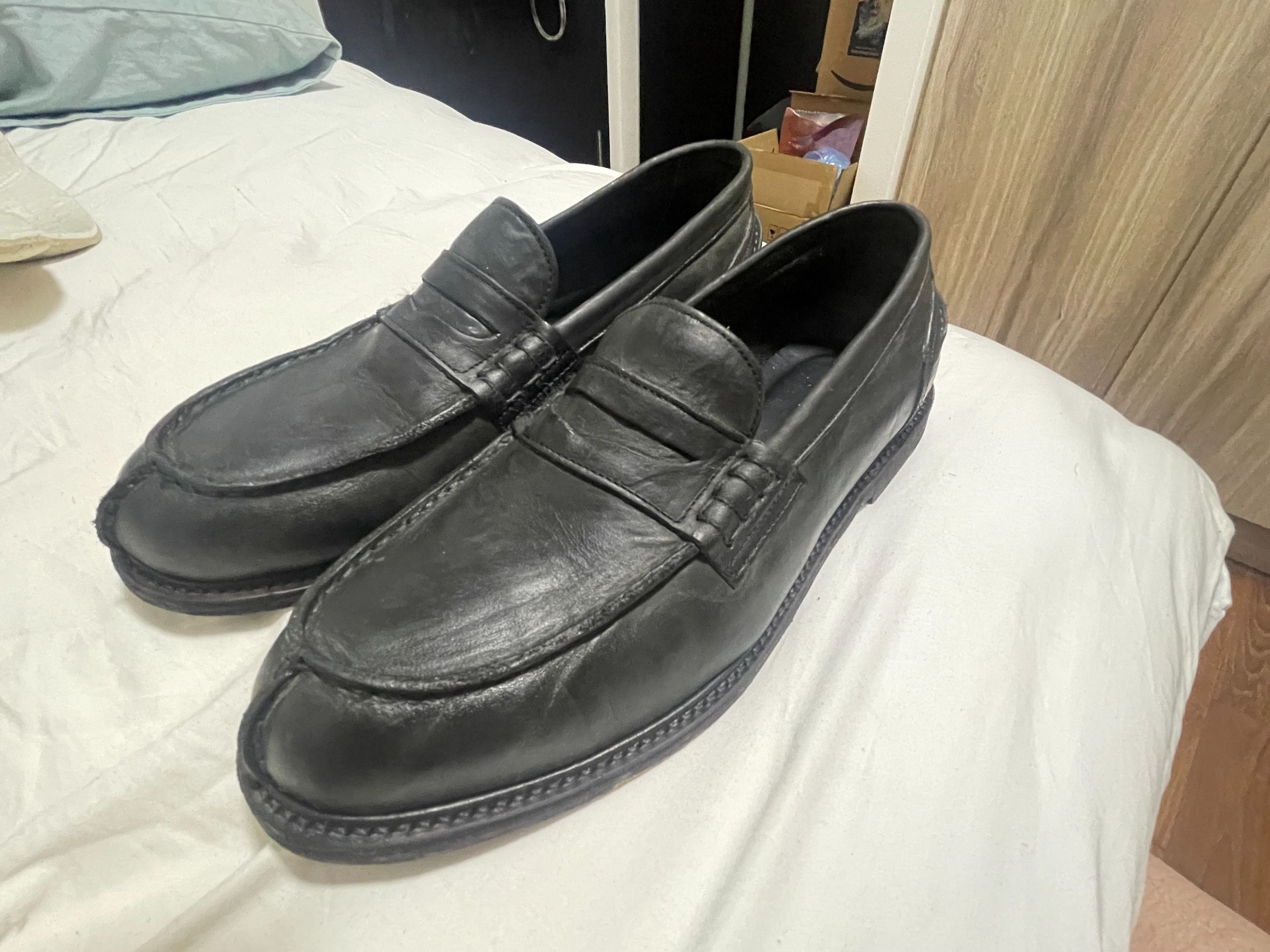 HENDER SCHEME : MF-RS-SLOUCHY SHOES (BLACK) SIZE 6 FITS A 10.5 US