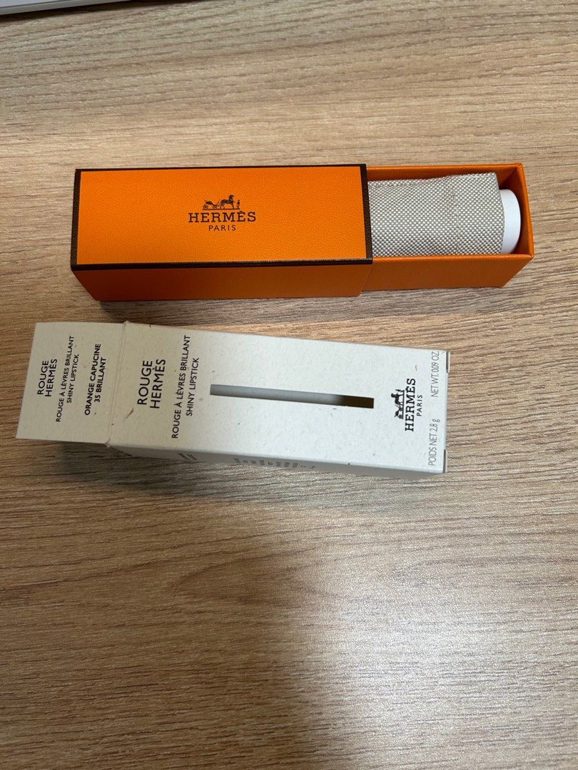 Brand New rouge hermes lipstick Orange Capucine 35 Brilliant