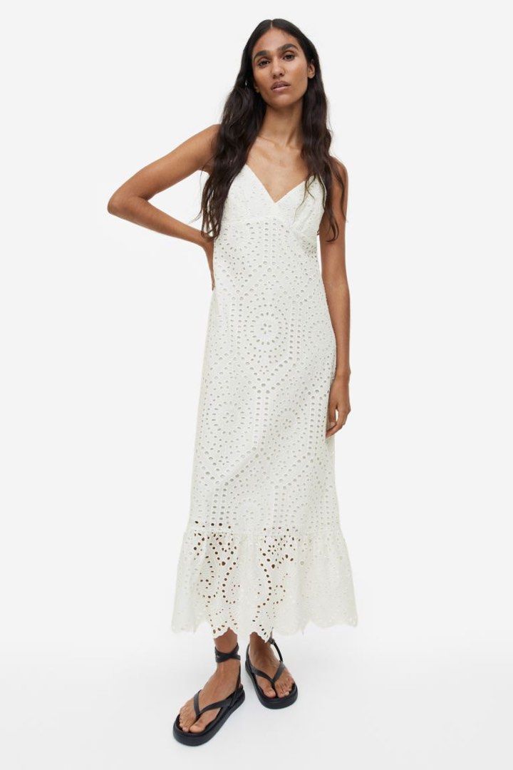 H and m best sale embroidered dress
