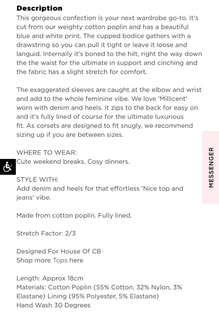 House of CB MILLICENT White Floral PRINT CROPPED CORSET TOP on Carousell