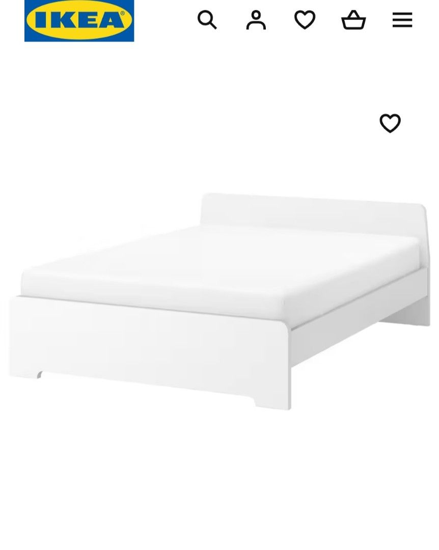 Ikea Bed Frame Askvoll King Size, Furniture & Home Living, Furniture