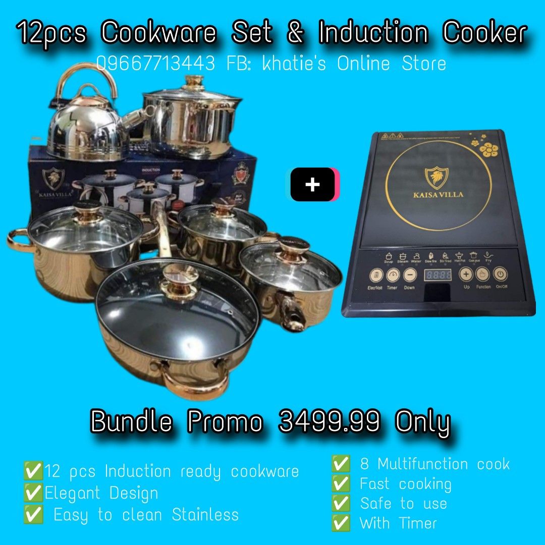 Induction cooker and cookware on Carousell