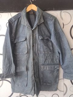 Jaket parka jeans brand fuji