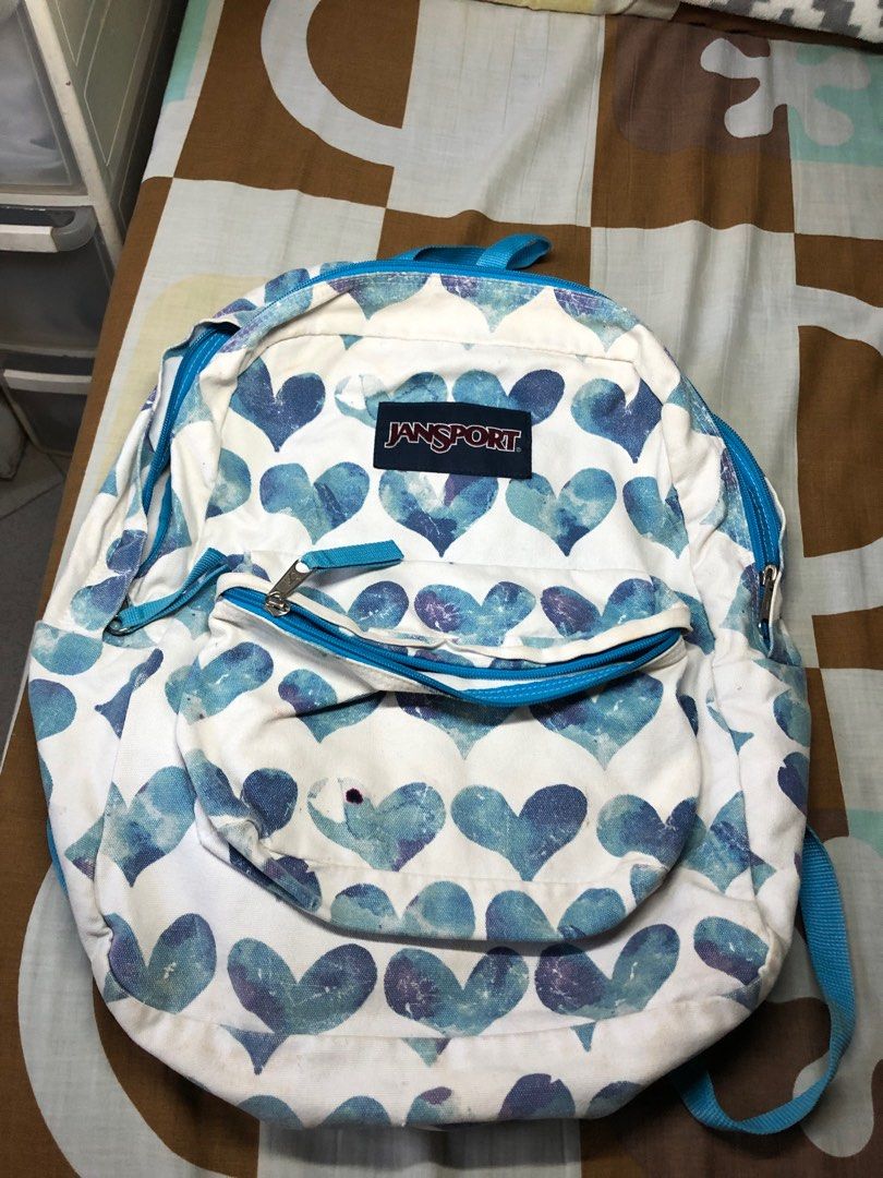 Jansport Heart Backpack, Women's Fashion, Bags & Wallets, Backpacks on