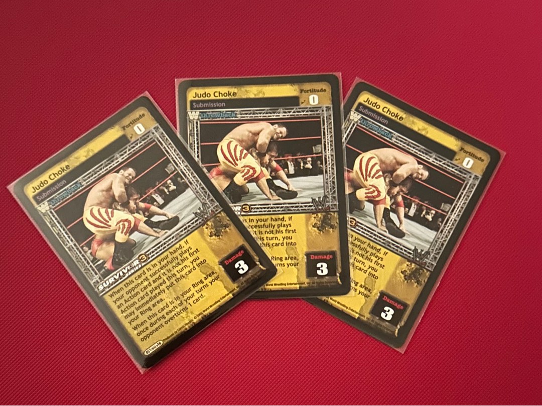 Judo Choke TB x3 WWF WWE RAW DEAL, Hobbies & Toys, Toys & Games on