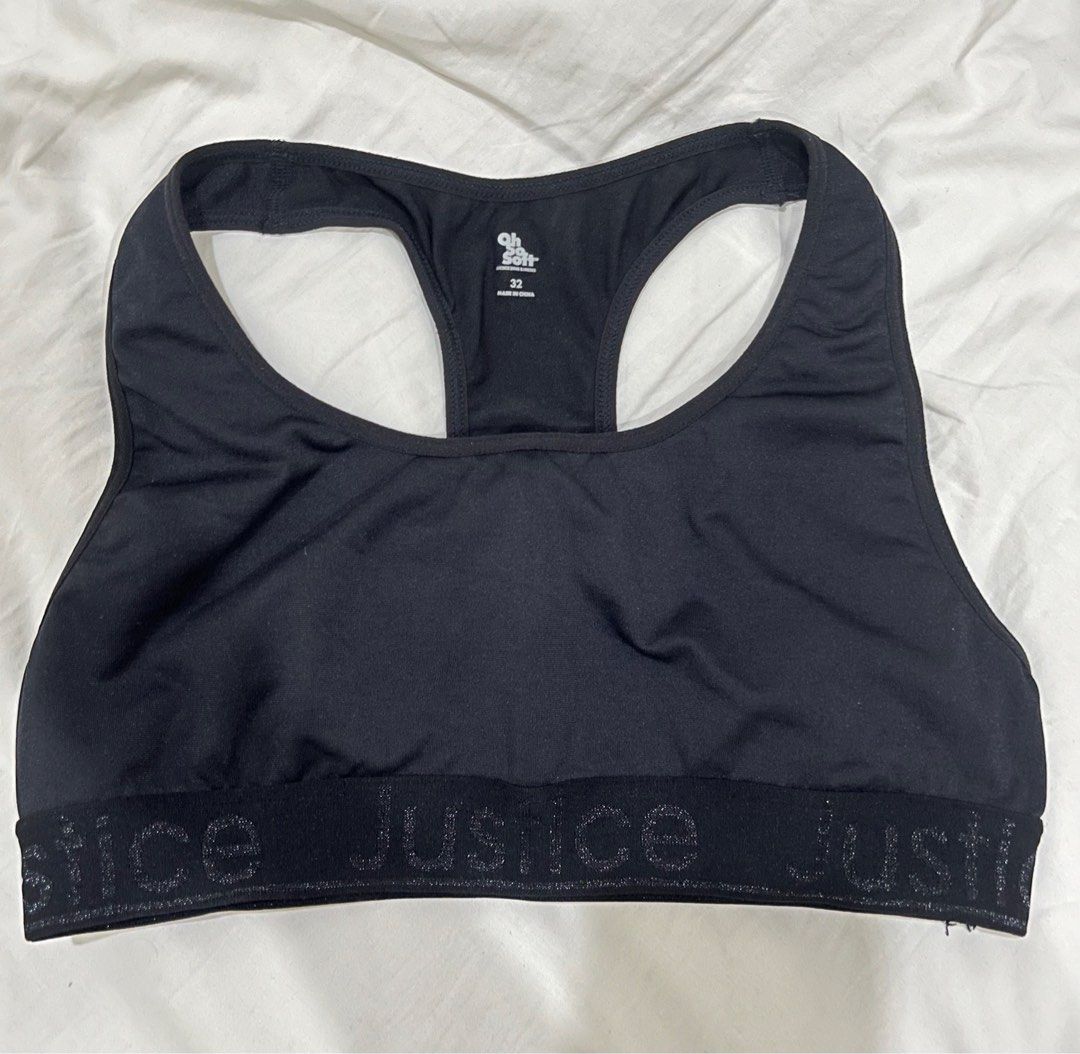 Black justice bra size 32